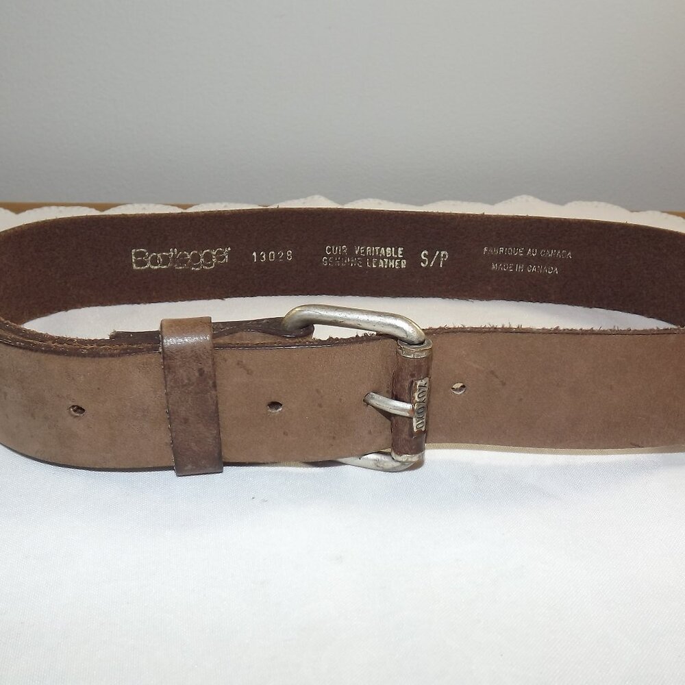 Brown Genuine Leather Belt by Bootlegger, Size Small